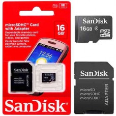 CARTÃO DE MEMORIA 16GB - SANDISK 